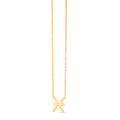 14K Yellow Gold Pisces Necklace
