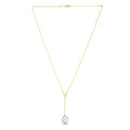 14k Yellow Gold Tesoro Pearl Lariat Necklace