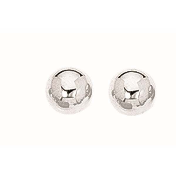 Sterling Silver Ball Stud Earrings - Valentina Rosa