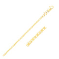 14k Yellow Gold Mariner Link Anklet 1.7mm - Valentina Rosa