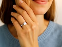 1.50Ct Princess Lab Grown IGI G/VS1 Diamond Ring in 14K White Gold